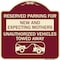 Signmission Reserved Parking for New and Expecting Mothers Unauthorized Vehicles Towed Away, A-DES-BU-1818-23092 A-DES-BU-1818-23092 - alternate 1